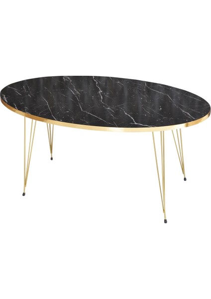 Orta Sehpa Elips Gold Bendir Tel