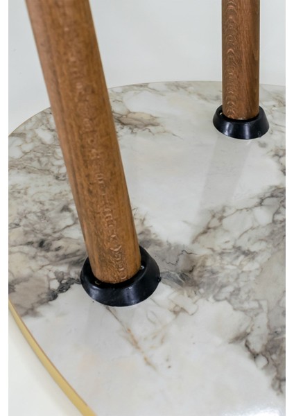 Orta Sehpa Ahşap Torna Ayak Elips Efes Altın modelleri