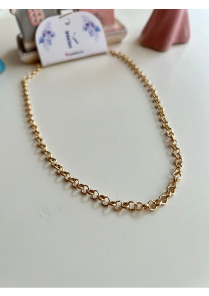 Unisex, Ince Gold Zincir Kolye - Minimal ve Şık Ipekish Tasarım fiyatları
