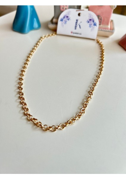 Unisex, Ince Gold Zincir Kolye - Minimal ve Şık Ipekish Tasarım indirimleri