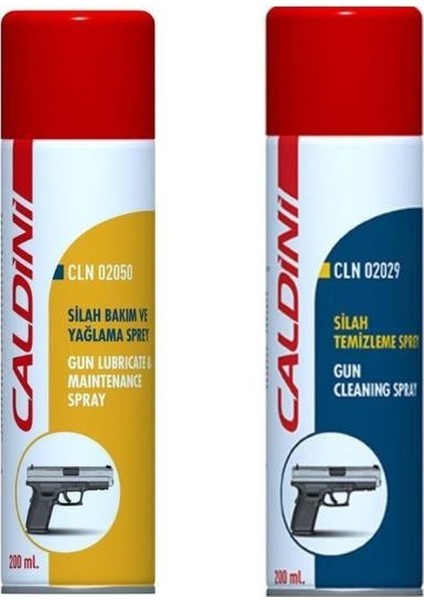 Silah Yağlama Spreyi 200 ml +Silah Temizleme Spreyi 200 ml