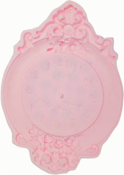 Gül Çiçek Kabartmalı 44CM Saat Silikon Kalıp K-288 fiyatları
