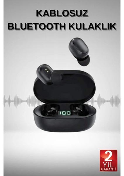 Bluetooth Kulaklık Dijital Göstergeli Yüksek Ses Kaliteli Uzun Pil Ömrü