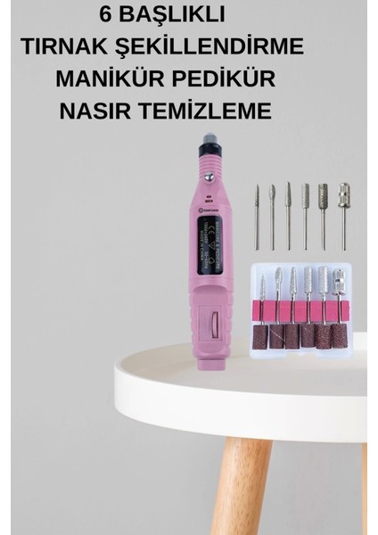 Manikür Pedikür Seti Ikili Set El ve Ayak Bakımı Nasır Temizleme Protez Tırnak Çıkarma