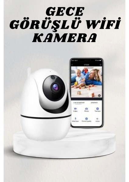 Wifi Kamerası Kablosuz Wifi Güvenlik Kamerası