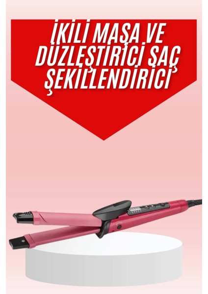 Saç Şekillendirici Düzleştirici ve Maşa Özellikli Şekillendirici Seramik Kaplama