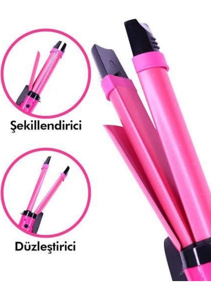 Saç Şekillendirici Düzleştirici ve Maşa Özellikli Şekillendirici Seramik Kaplama