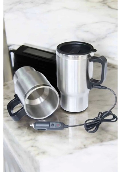 Araç Içi Çelik Su Isıtıcı Termos Bardak Çakmak Girişli Kupa Görünümlü fırsatları