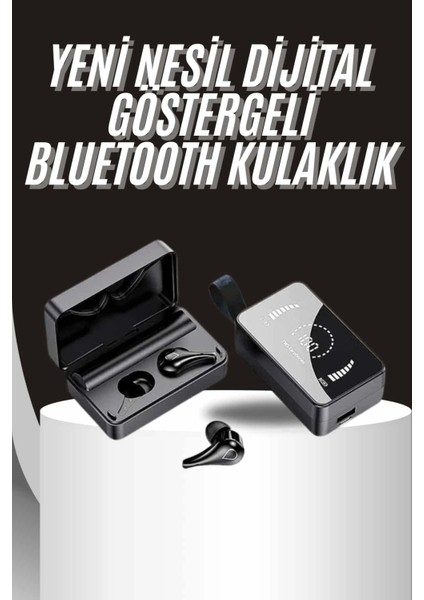 Tws Bluetooth Kulaklık Aynalı Kulaklık Dijital Göstergeli Dokunmatik Kontrol