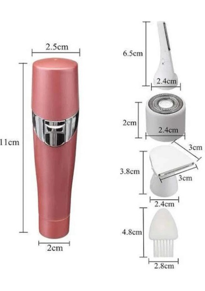 Yüz, Kaş ve Tüm Vücut Epilasyon Aleti3 Başlıklı Epilatör Tüm Cilt Tiplerine Uygun fırsatları