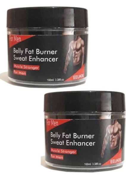Belly Fat Burner Erkeklere Fazla Ya.ğları Yakı.cı Za.yıflama Kas Yap.ıcı Krem 100 ml x 2 Adet