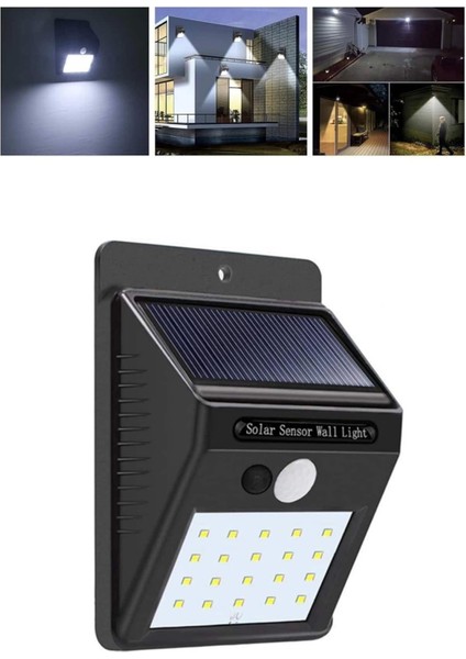 Solar Dekoratif Lambası Sensörlü LED Işık Bahçe Aydınlatma