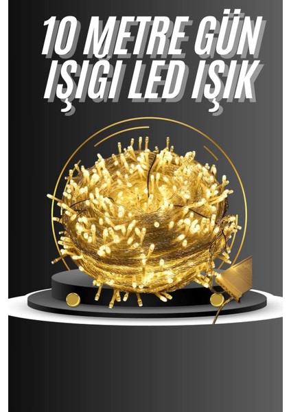 Dış Mekan LED Aydınlatma 10 Metre Gün Işığı LED Işık Pilli