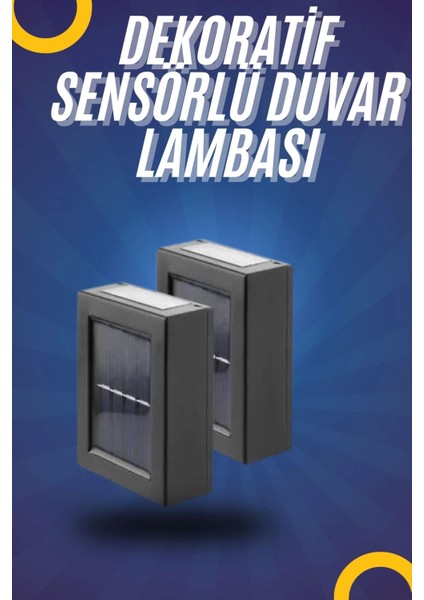 Yeni Model Solar Çift Taraflı Duvar Lambası Dekoratif Duvar Lambası