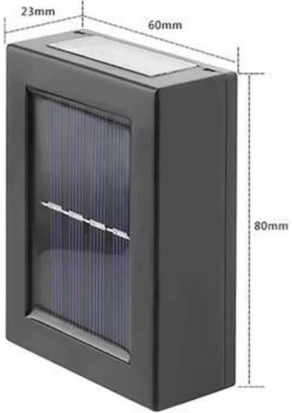 Yeni Model Solar Çift Taraflı Duvar Lambası Dekoratif Duvar Lambası
