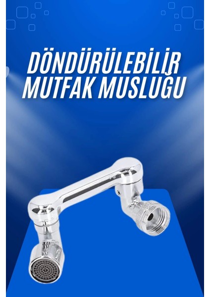 Döndürülebilir Musluk Mutfak Banyo Musluk Ucu Başlığı 4 Filtreli
