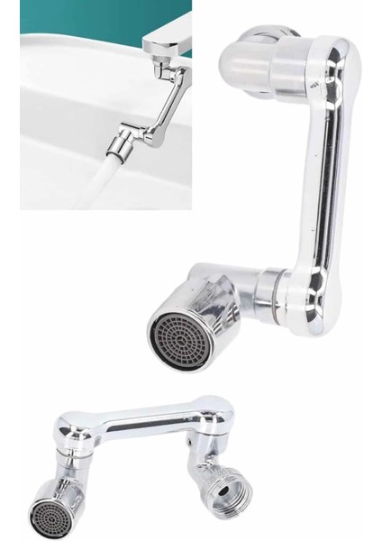 Döndürülebilir Musluk Mutfak Banyo Musluk Ucu Başlığı 4 Filtreli