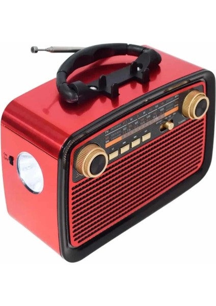 Nostaljik Radyo Bluetooth Bağlantılı Müzik Kutusu Ahşap