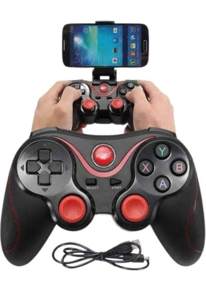 Joystik Gamepad Bluetooth Telefon Tutucu Oyun Kolu Telefon Android Uyumlu
