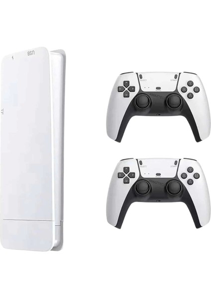 Game Box 3D Çift Oyun Kollu 4K Hd Ekran 20000'DEN Fazla Oyun Seçeneği 2.4g Kablosuz