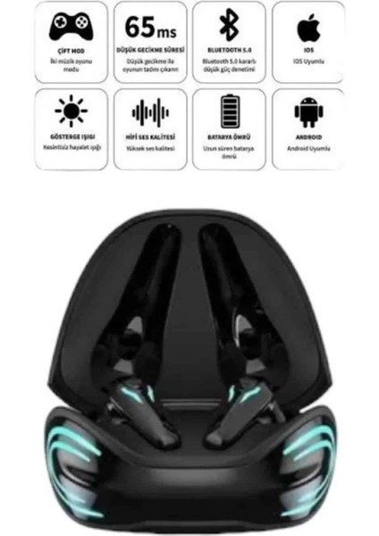 Android ve Ios Uyumlu Bluetooth Kulaklık Gaming Kulaklık Mini
