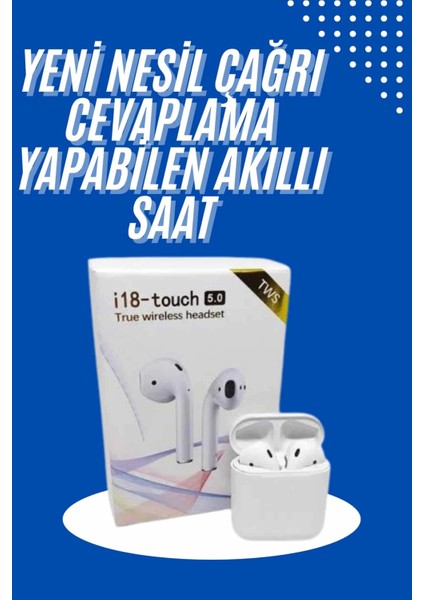 Yeni Nesil Çift Mikrofonlu Dokunmatik Kablosuz Bluetooth Kulaklık
