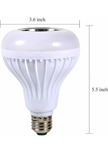 Kumandalı Rgb LED Işık Bluetooth Hoparlör Ses Lambası Renkli Ampul