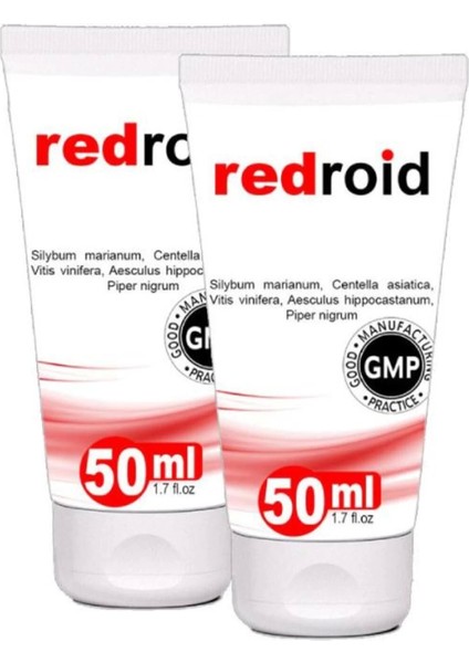 Redroid Hemo.roid Sıslık Kasıntı Dindirici Masaj Bakım Kremi 50 ml 2 Adet