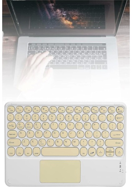 Bluetooth Touchpad Klavye 10.9 Inch Kablosuz Wifi Q Klavye Slim