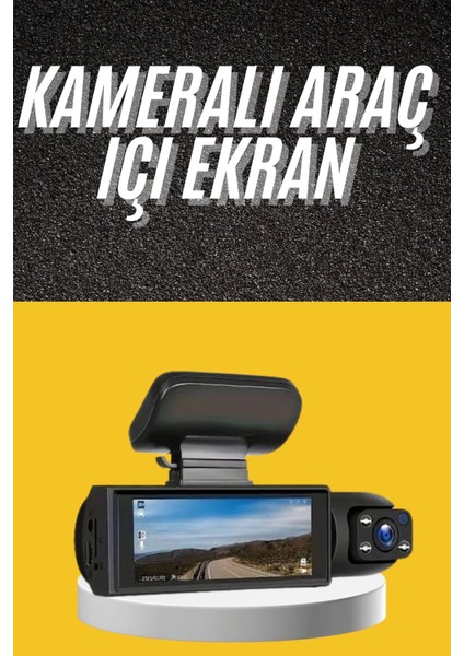 Sürüş Kamerası Video Kaydedici Hareket Algılama Gece Görüşlü
