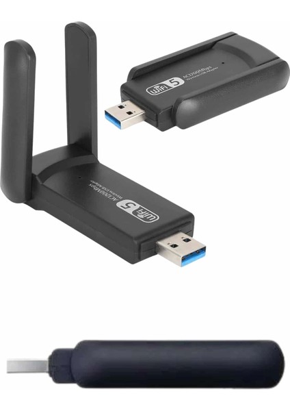 Wifi Alıcı Dual Band USB 3.0 Adaptör Kablosuz Windows 7/8/10/11