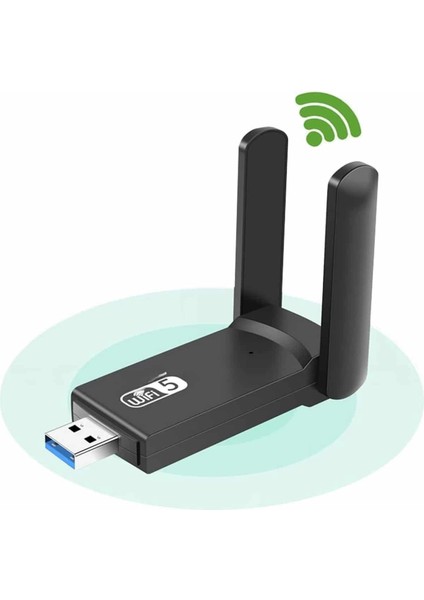 Wifi Alıcı Dual Band USB 3.0 Adaptör Kablosuz Windows 7/8/10/11