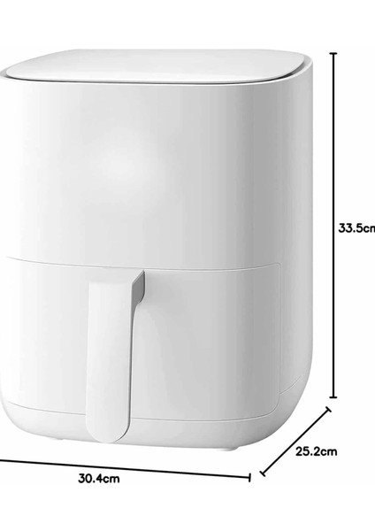4l Airfryer Hazneli Hava Fritözü Yağsız Fritöz Taşınabilir Fırın Işlevi Gören Pratik