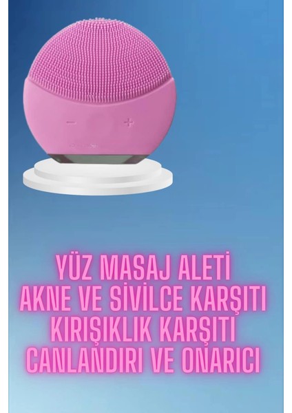 Kaş Bıyık ve Yüz Epilasyon Aleti ve Titreşimli Yüz Temizleme Masaj Aleti Ikili Set