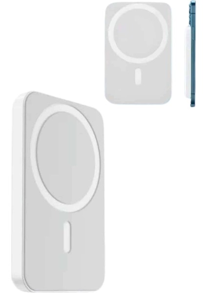 Magsafe Battery Pack Powerbank Kablosuz Şarj 5.000 Mah