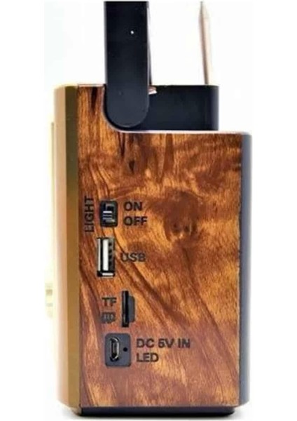 Müzik Kutusu Bluetooth Bağlantılı El Fenerli Nostaljik Tasarım Radyo
