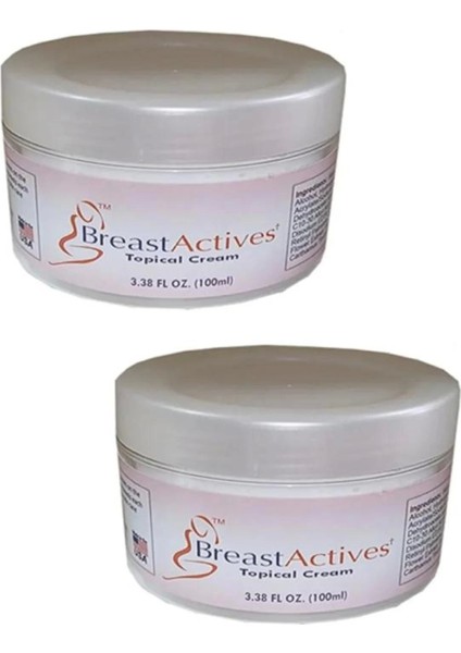 Breast Actives Kadınlara Özel Göğ.üs Büy.ütme ve Şekillendirme Kremi 100 ml 2 Adet