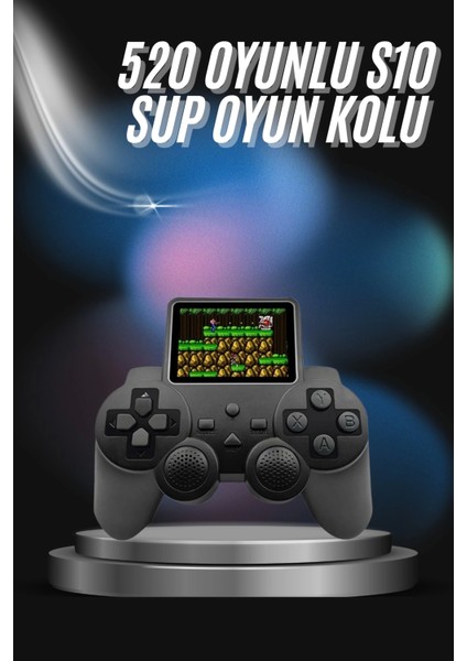 S10 Gamepad 520 Oyunlu Klasik Taşınabilir Retro Oyunlar Oyun Konsolu El Atarisi