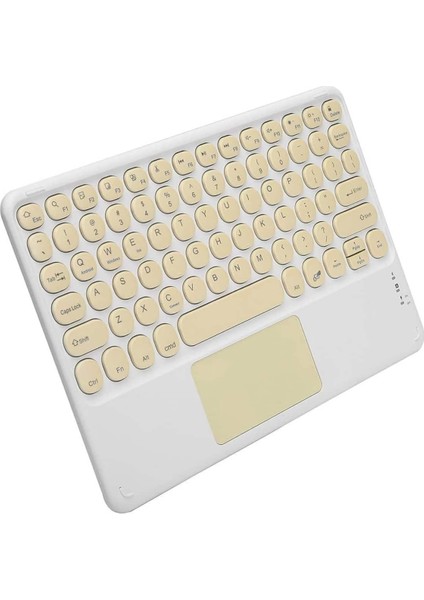 Touchpad Uyumlu Bluetooth Klavye Slim Kablosuz Wifi Q Klavye