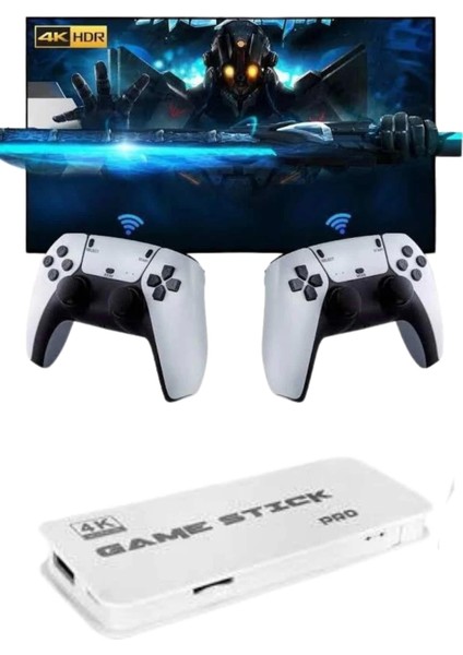 3D 4K Hd 2.4g Game Stick 4K Ultra Hd Oyun Konsolu Çift Kollu