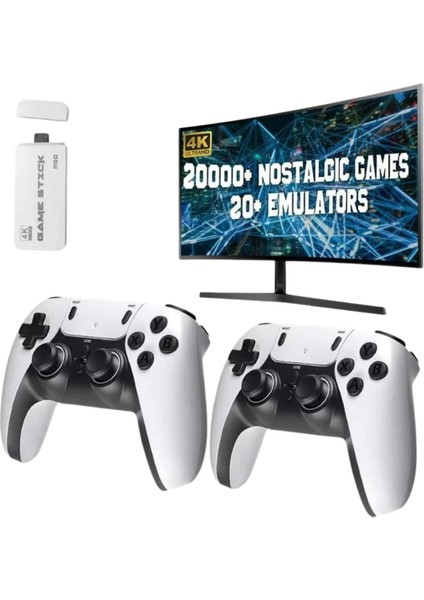 3D 4K Hd 2.4g Game Stick 4K Ultra Hd Oyun Konsolu Çift Kollu
