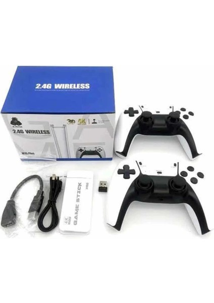 3D 4K Hd 2.4g Game Stick 4K Ultra Hd Oyun Konsolu Çift Kollu