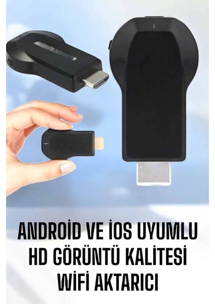 M9 Plus HDMI Kablosuz Görüntü ve Ses Aktarıcı Hd Görüntü