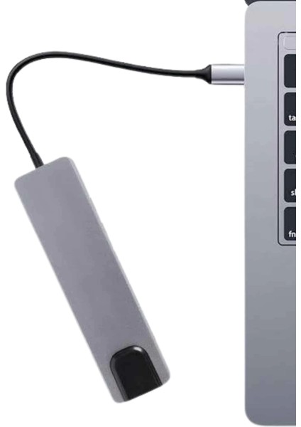 USB Type-C Hub Dönüştürücü Çevirici Çoklayıcı Macbook Çevirici 8 Portlu