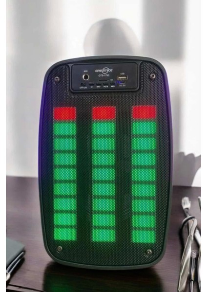 Bluetooth Hoparlör Mikrofonlu Speaker Taşınabilir Şarjlı