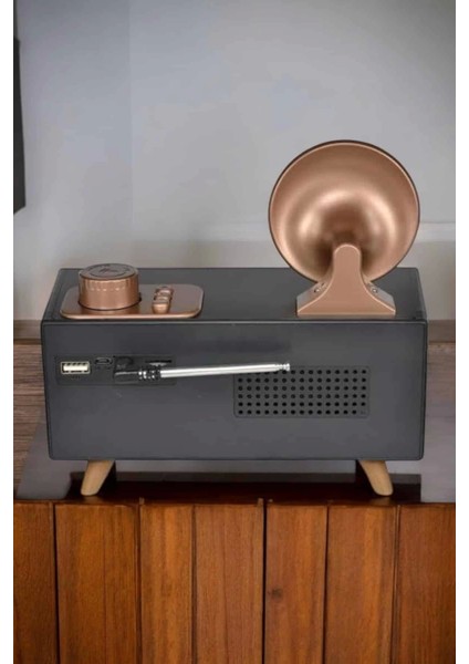 Nostaljik Görünümlü Bluetooth Bağlantılı Speaker