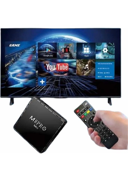10K Ultra Hd Video Oyun Konsolu Android Tv Box 2.4g Game Stick