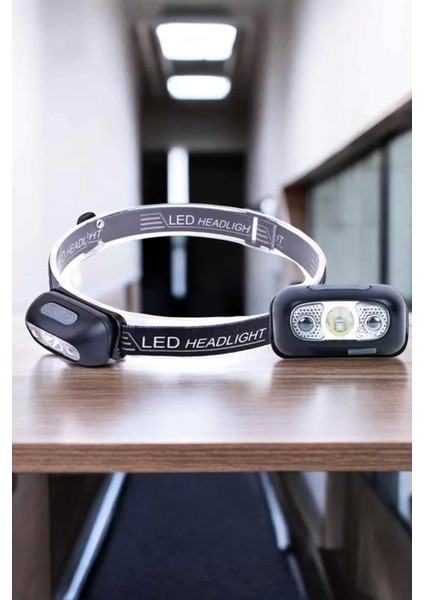 Kafa Lambası Kamp Lambası LED Işık Şarjlı Ayarlanabilir