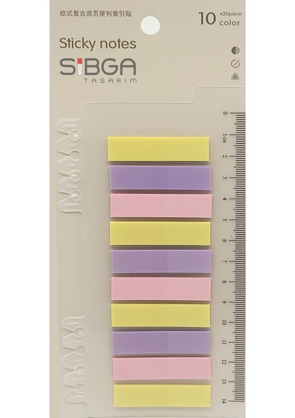 Şeffaf Renkli Postit Post-It Post It. Kitap Ayracı Ayraç Postit Sticker Not Kağıdı 200 Yaprak