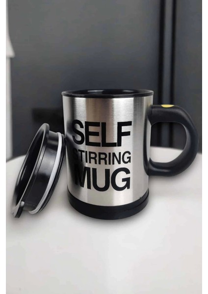 Yazılı Mug Kupa Karıştırıcı Özelliği Ve Paslanmaz Çelik